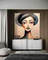 Unmoved Woman 4 - Hand Painting