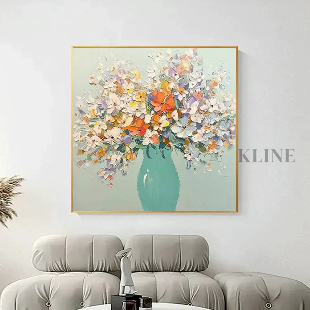 Vase of Blossoms - Hand Painting 
