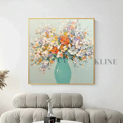 Vase of Blossoms - Hand Painting