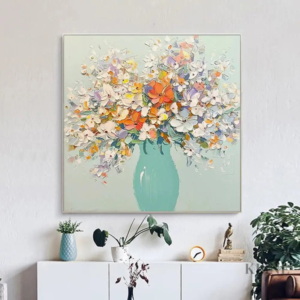 Vase of Blossoms - Hand Painting
