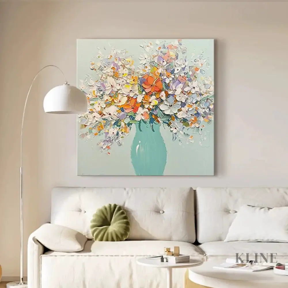 Vase of Blossoms - Hand Painting