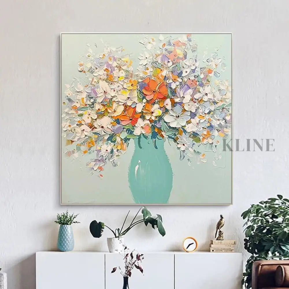 Vase of Blossoms - Hand Painting
