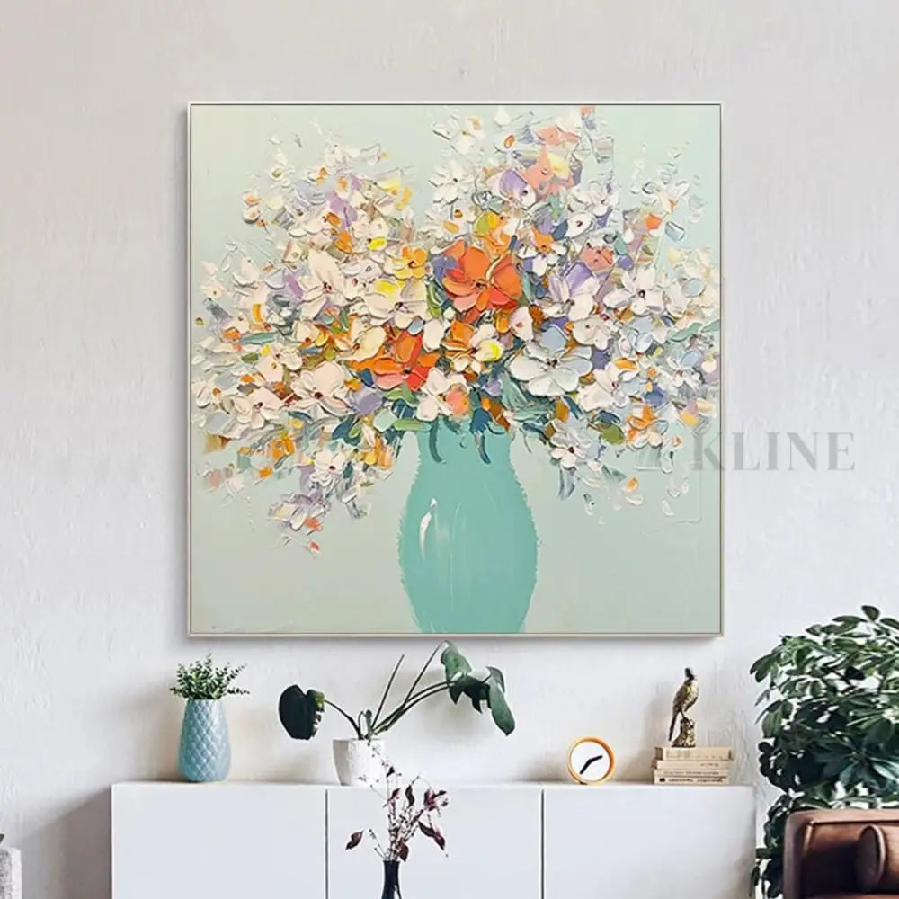 Vase of Blossoms - Hand Painting