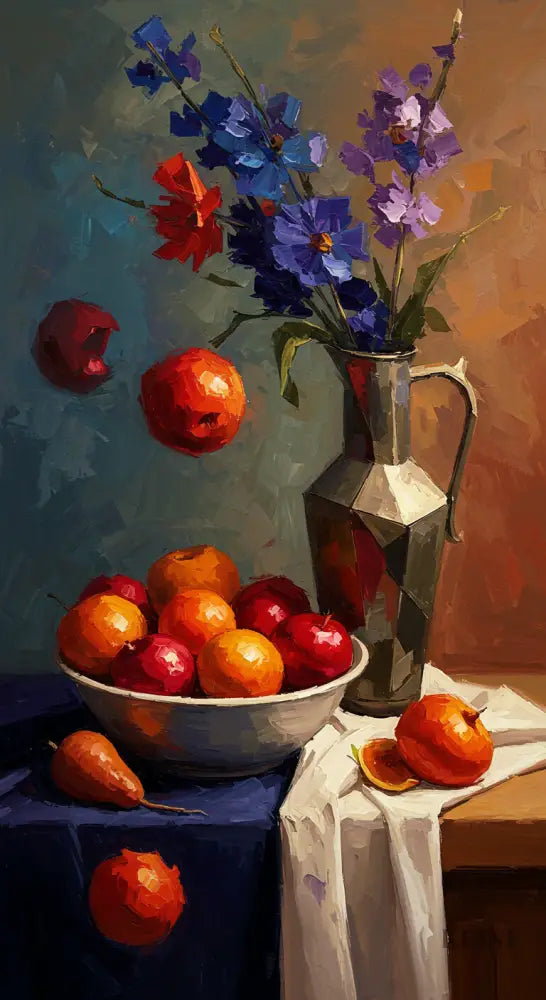 Vase of Contrasts - Hand Painting