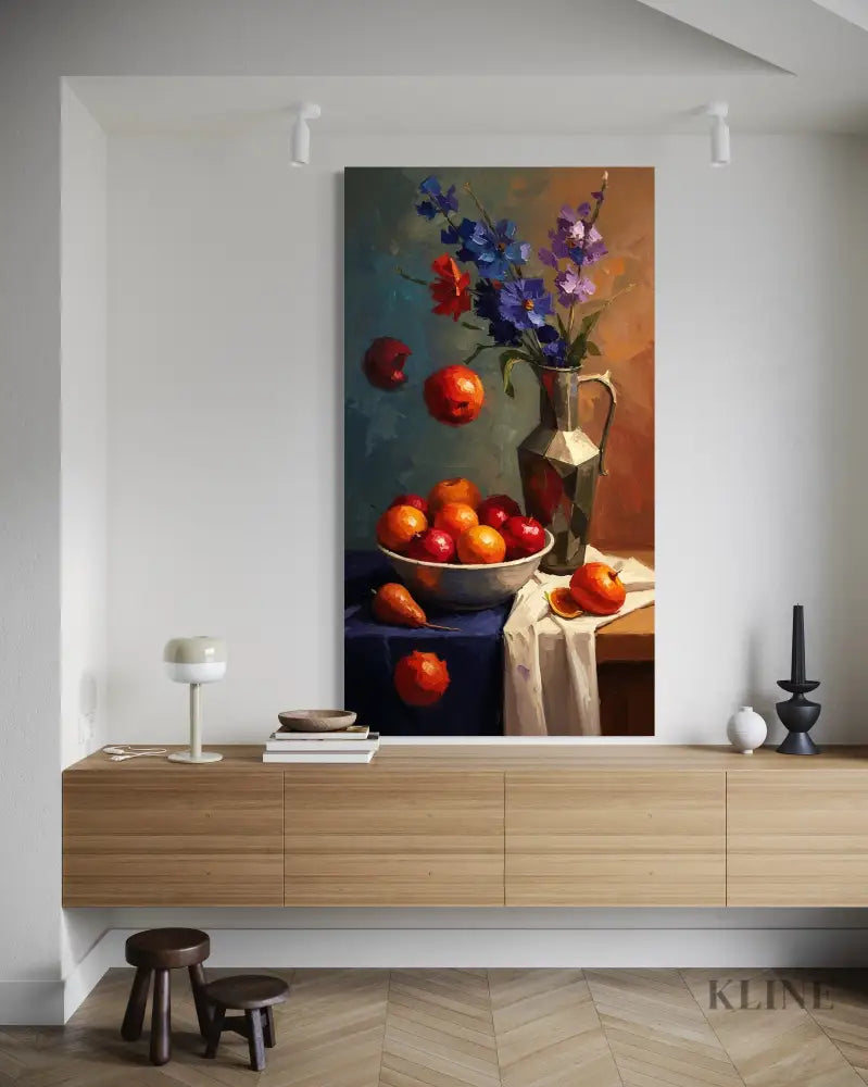 Vase of Contrasts - Hand Painting 