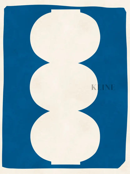 Vase on Blue Background 1 - Hand Painting