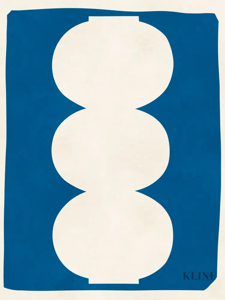 Vase on Blue Background 1 - Hand Painting