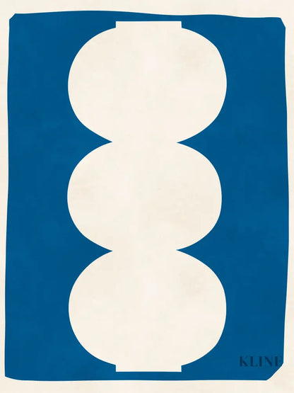 Vase on Blue Background 1 - Hand Painting