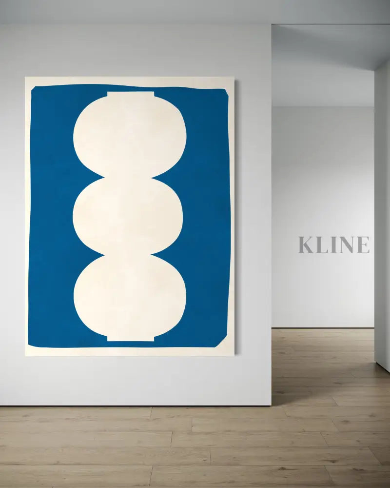 Vase on Blue Background 1 - Hand Painting 