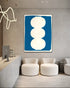 Vase on Blue Background 1 - Hand Painting