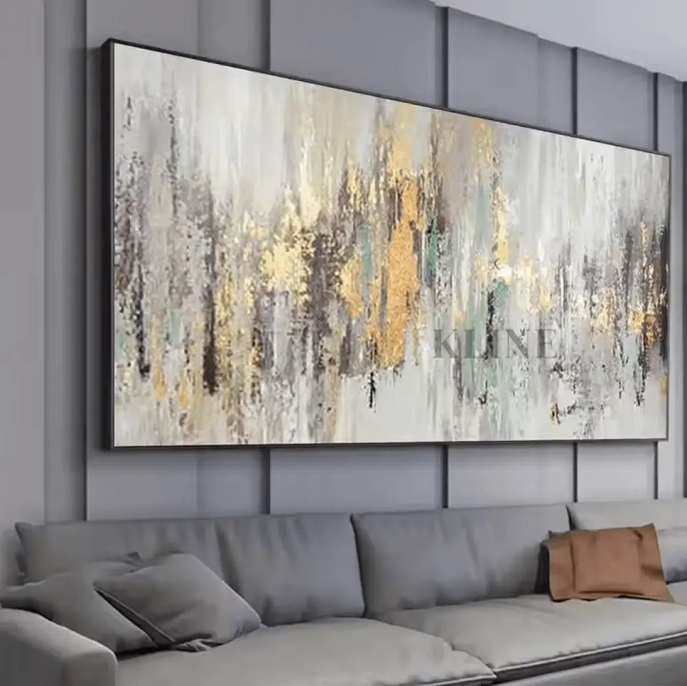 Vast Sky of Glittering Stars - Hand Painting Arte de la pared de la lona