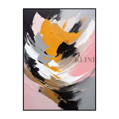 Vibrant Interplay of Pink - Hand Painting