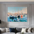 Vibrant Marina - Hand Painting