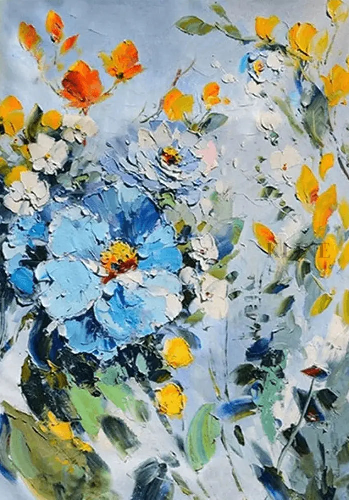 Vibrant Spring - Hand Painting لوحات فنية ولوحات جدارية عمودية