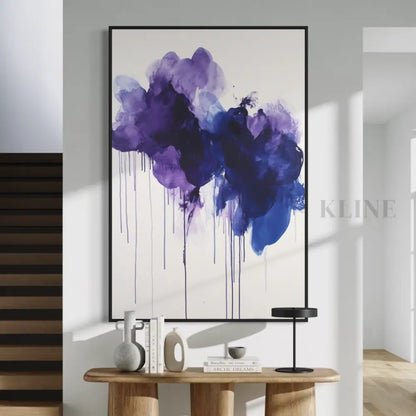 Violet Bloom Abstract - Hand Painting