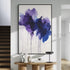 Violet Bloom Abstract - Hand Painting