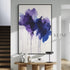 Violet Bloom Abstract - Hand Painting