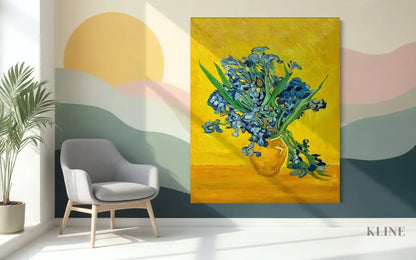 Violet Flame on Gold - Hand Painting