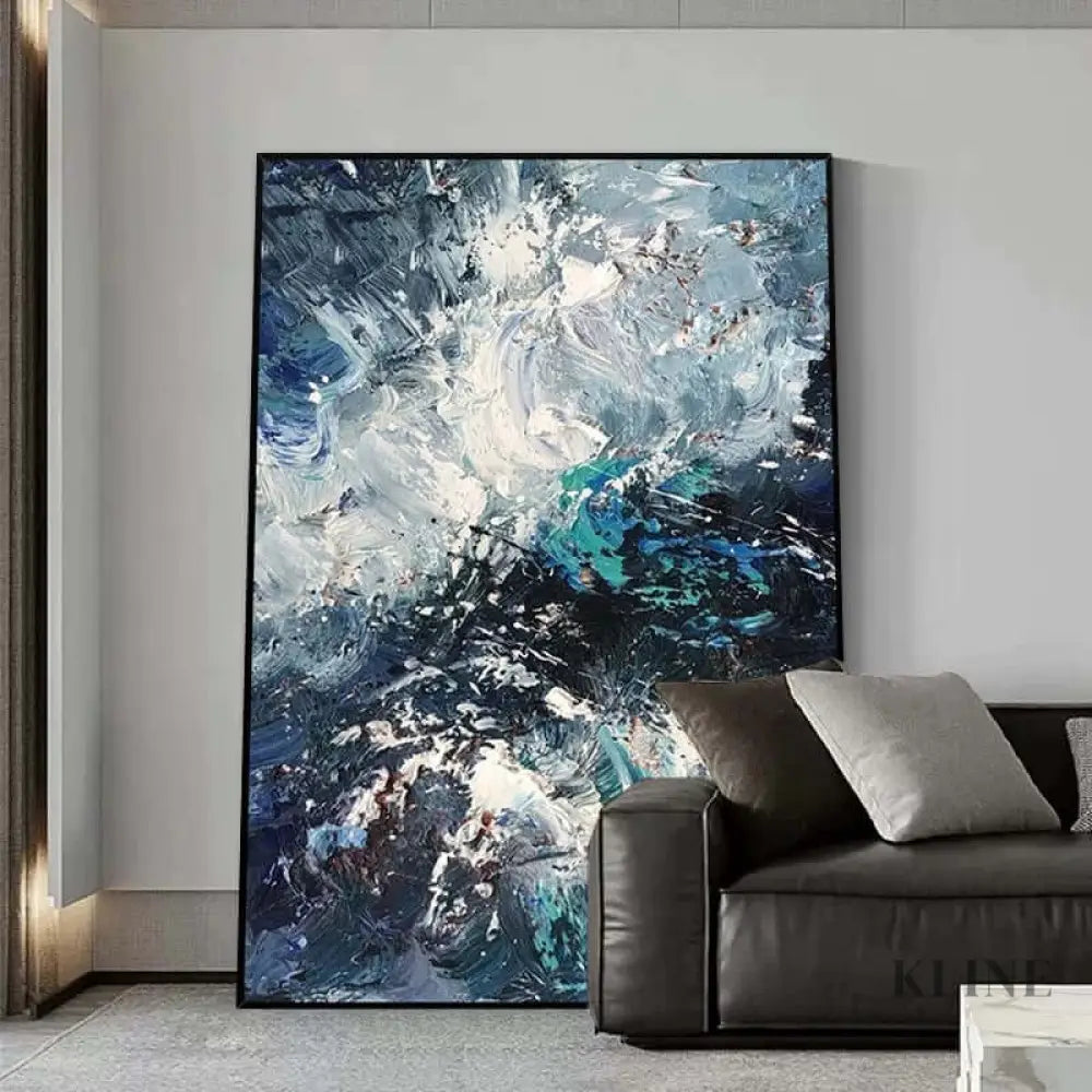 Vortex of Blue Dreams - Hand Painting 
