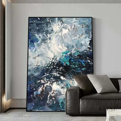 Vortex of Blue Dreams - Hand Painting