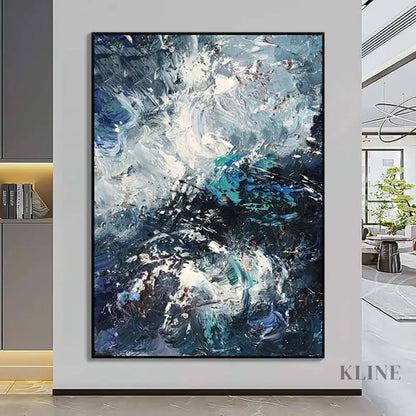 Vortex of Blue Dreams - Hand Painting