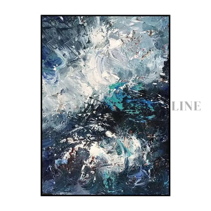 Vortex of Blue Dreams - Hand Painting