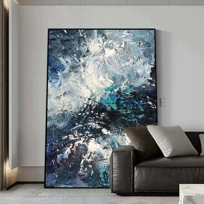 Vortex of Blue Dreams - Hand Painting