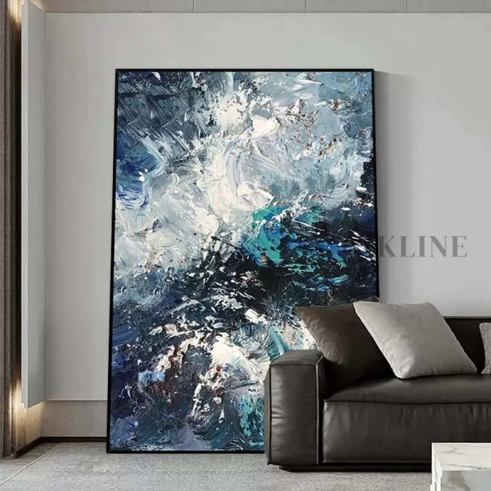 Vortex of Blue Dreams - Hand Painting