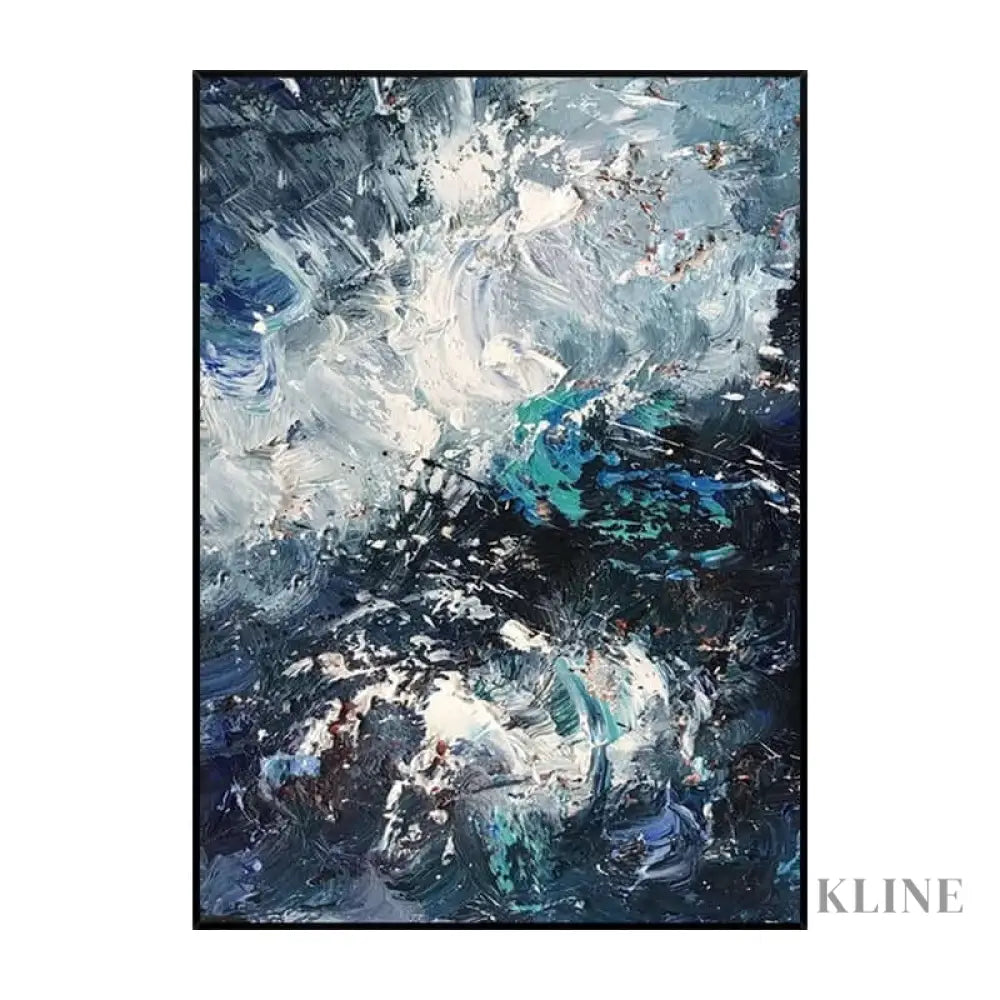 Vortex of Blue Dreams - Hand Painting 