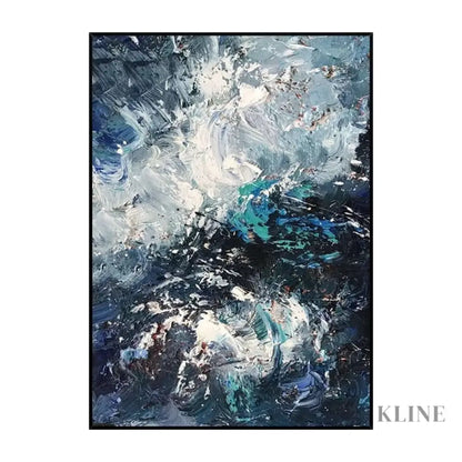 Vortex of Blue Dreams - Hand Painting