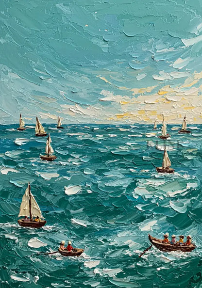 Voyage of Light - Hand Painting