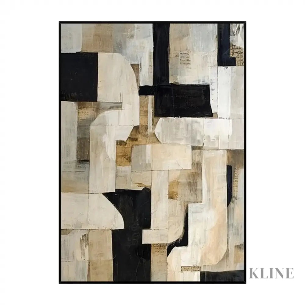 Wabi-Sabi Abstract Art in Beige - Hand Painting