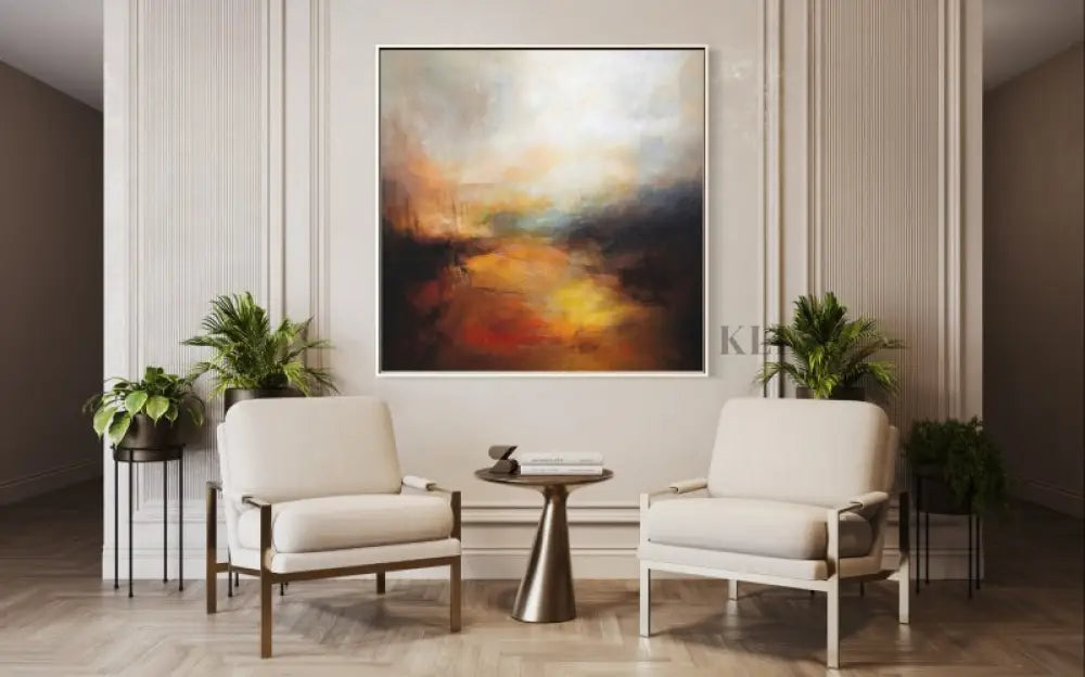 Walk - Kline Collective Braune Wandkunst