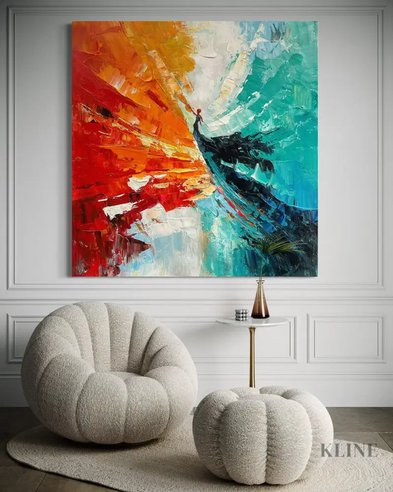 Waltz in a World Gone Wild - Hand Painting