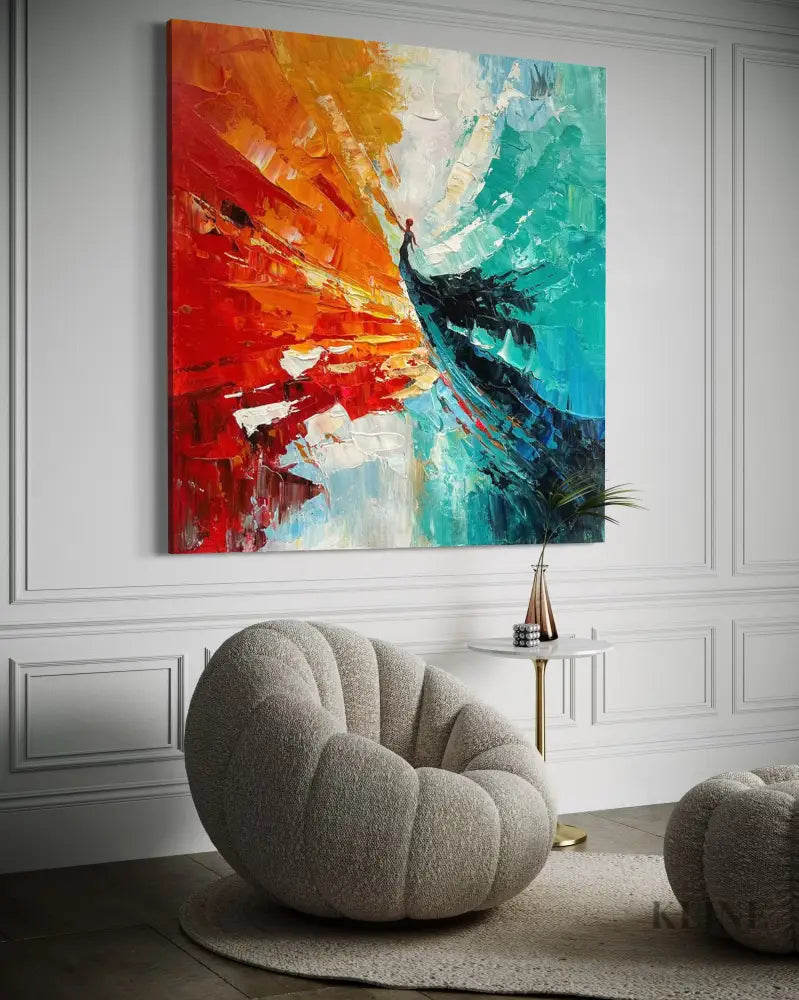 Waltz in a World Gone Wild - Hand Painting Meistverkaufte Gemälde