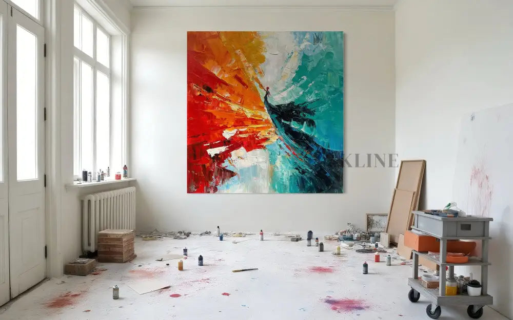 Waltz in a World Gone Wild - Hand Painting Arte de pared grande