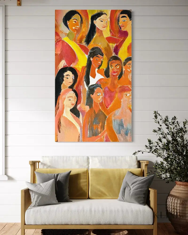 Warmth of Faces - Hand Painting 