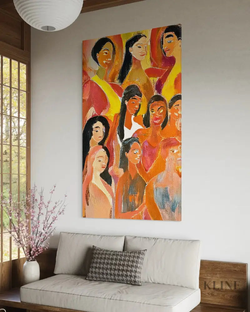 Warmth of Faces - Hand Painting
