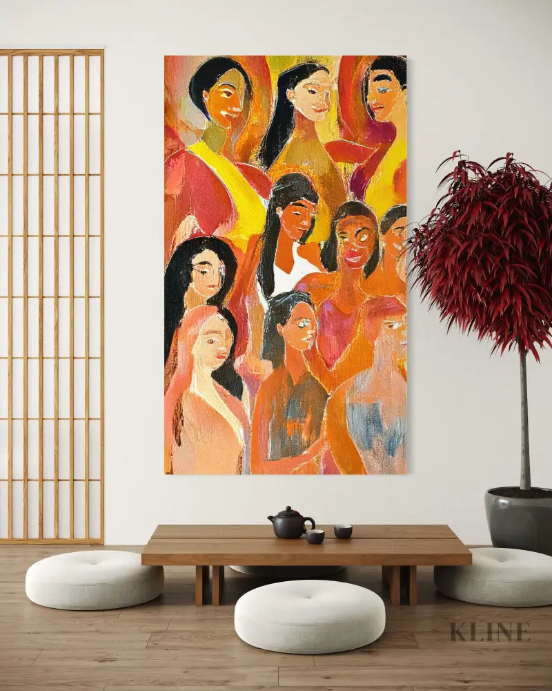 Warmth of Faces - Hand Painting