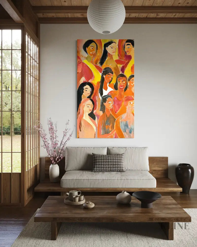 Warmth of Faces - Hand Painting 