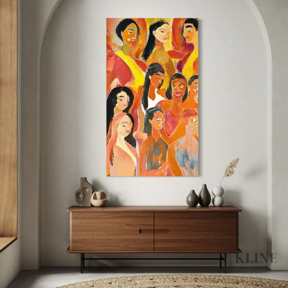 Warmth of Faces - Hand Painting