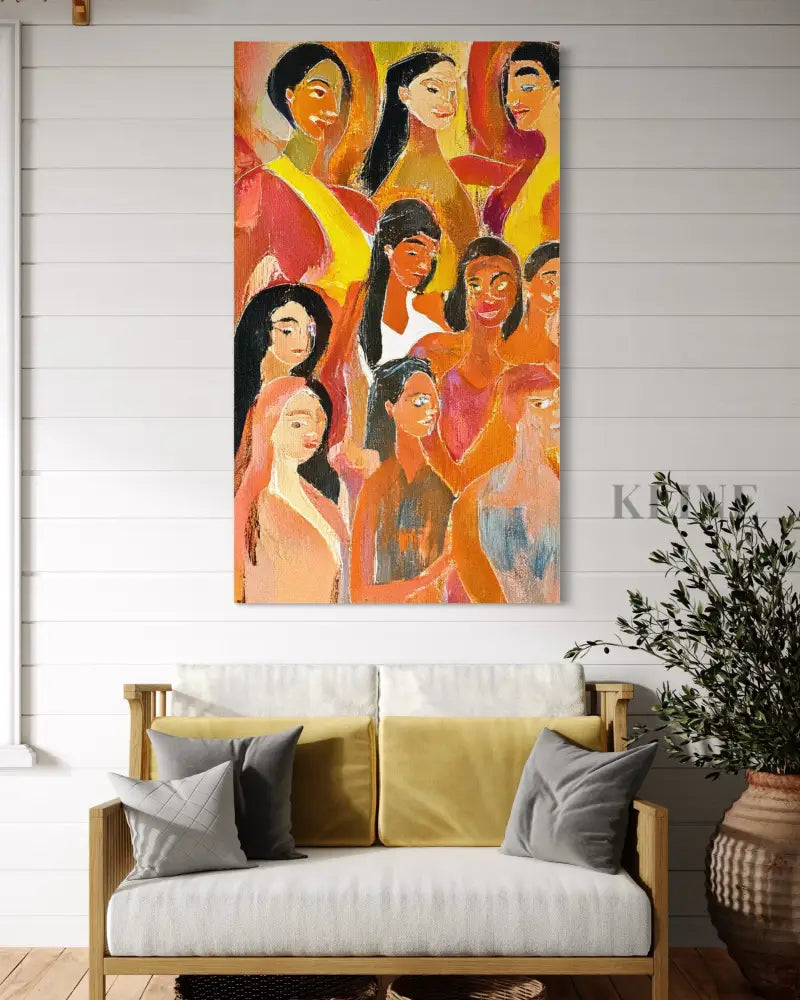Warmth of Faces - Hand Painting 