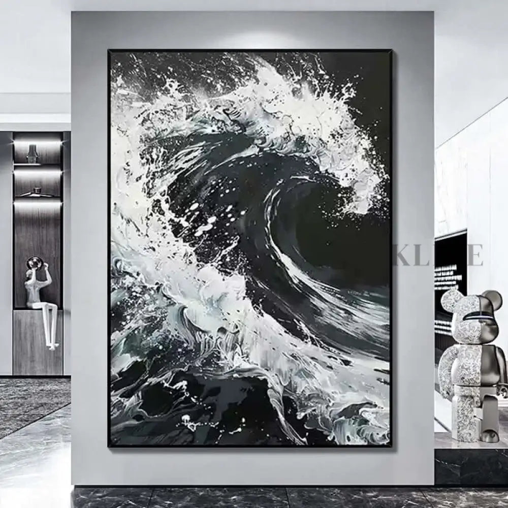 Waves of Grace - Hand Painting لوحات المناظر البحرية