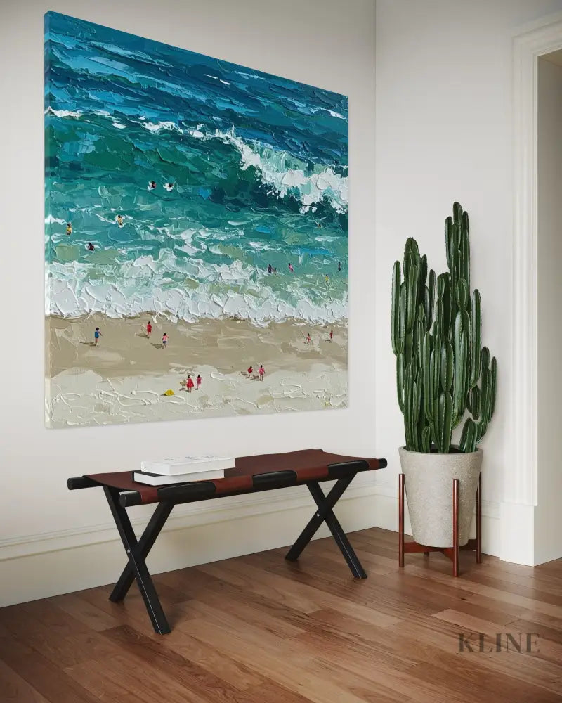 Waves of Summer - Hand Painting