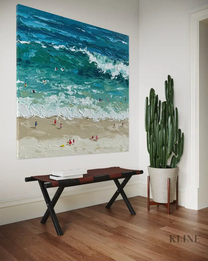 Waves of Summer - Hand Painting