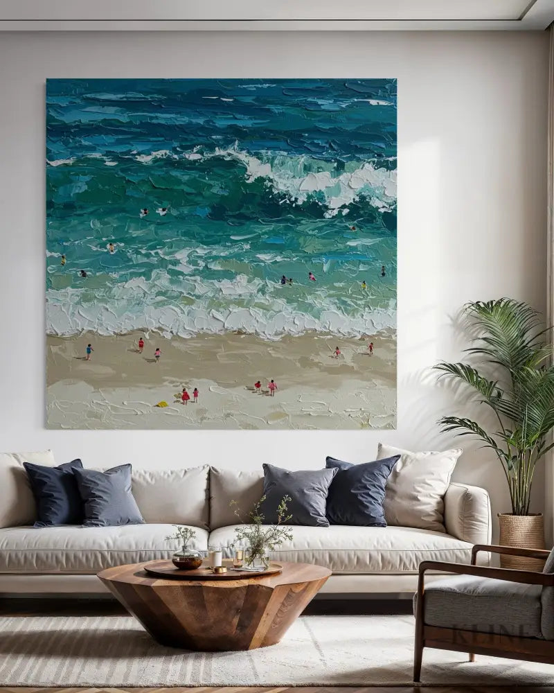 Waves of Summer - Hand Painting 