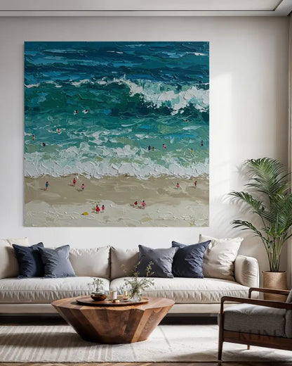 Waves of Summer - Hand Painting