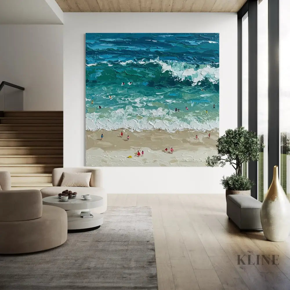 Waves of Summer - Hand Painting
