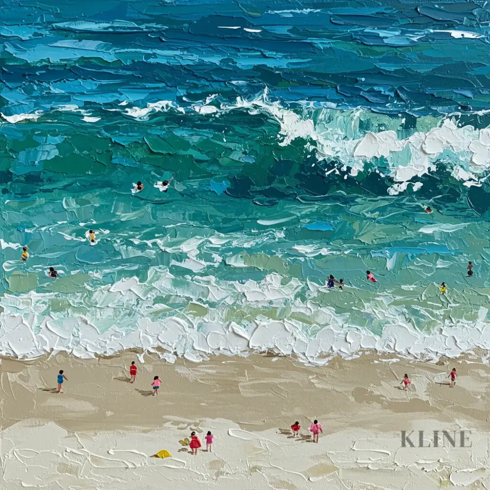 Waves of Summer - Hand Painting