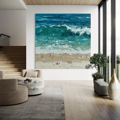 Waves of Summer - Hand Painting